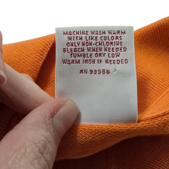 Brooks Brothers 346 Orange Striped Original Fit Polo Shirt Sz L - Picture 10 of 10